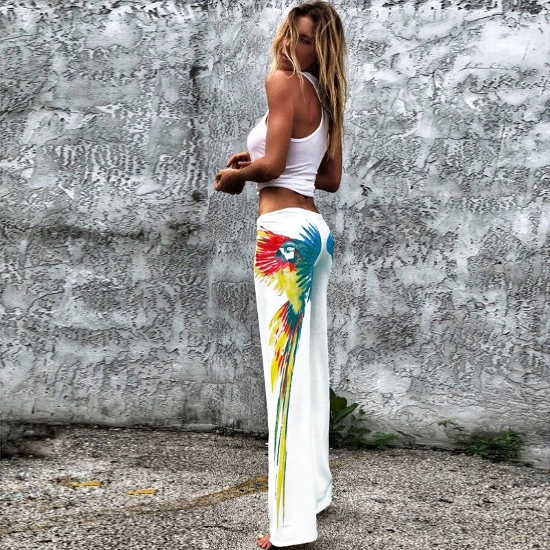 Women's Loose Floral Print Casual Pant