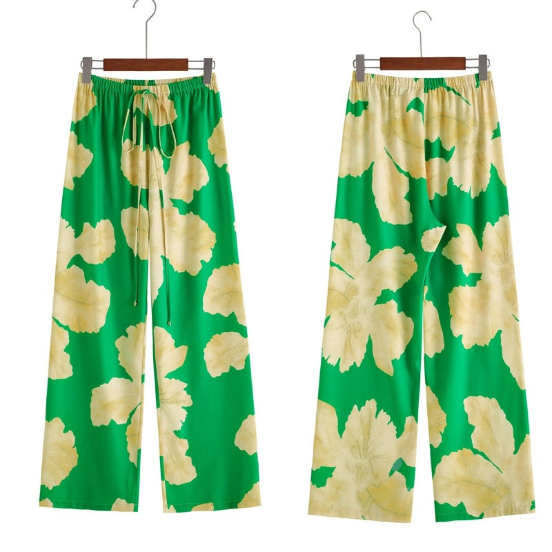 Women's Loose Floral Print Casual Pant
