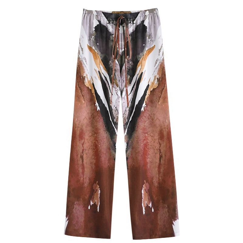 Women's Loose Floral Print Casual Pant