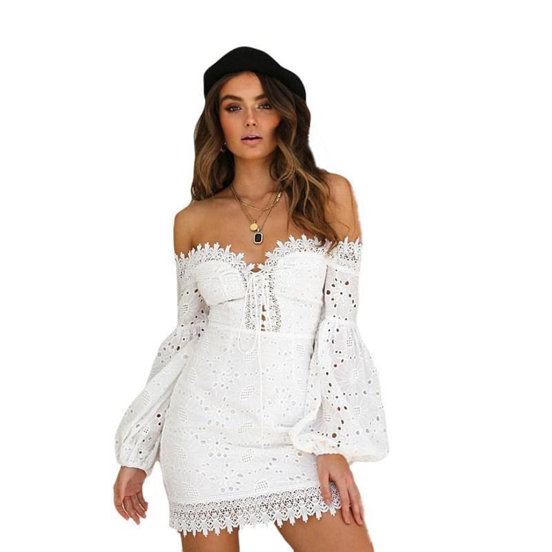 Women's White Lace Dress