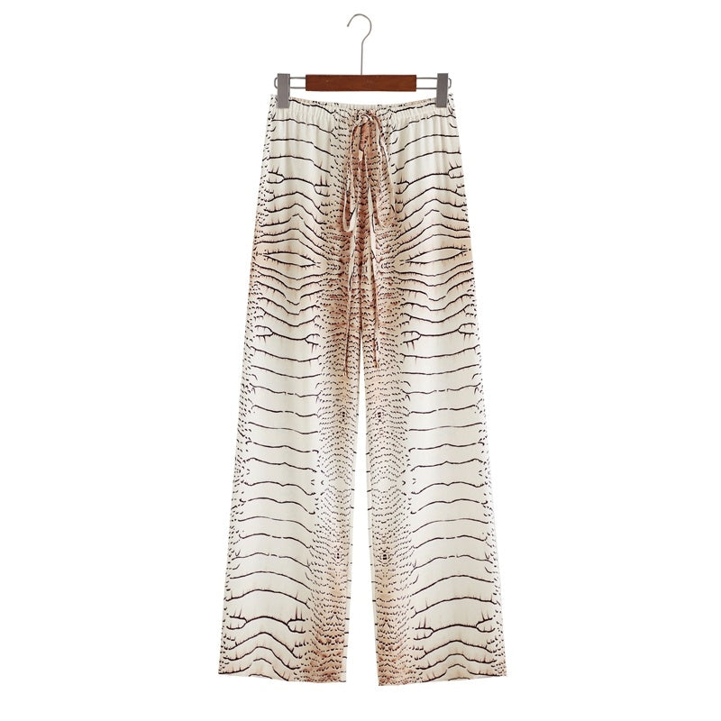 Women's Loose Floral Print Casual Pant