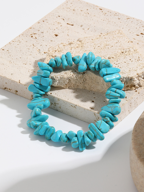 Bohemian Colorful Gravel Bracelet Natural Stone Bracelet