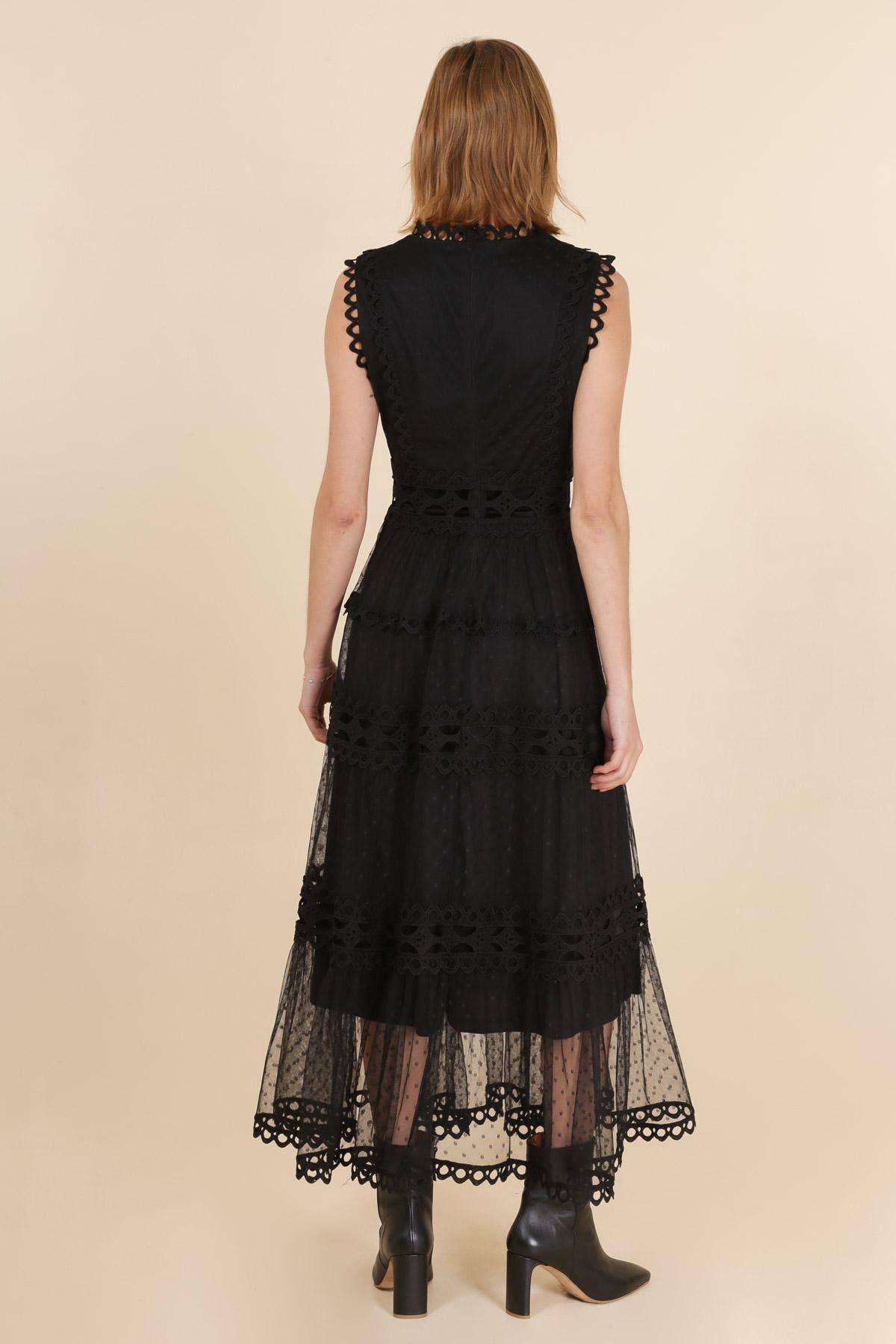 lace long dress - 80983